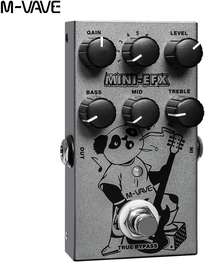 IOppWin Mini EFX Compact Guitar Multi-Effects Pedal with 9 Drive Tones (Boost/Overdrive/Distortion), 3-Band EQ & True Bypass – Portable Tone Shaper for Electric Guitars - Image 2